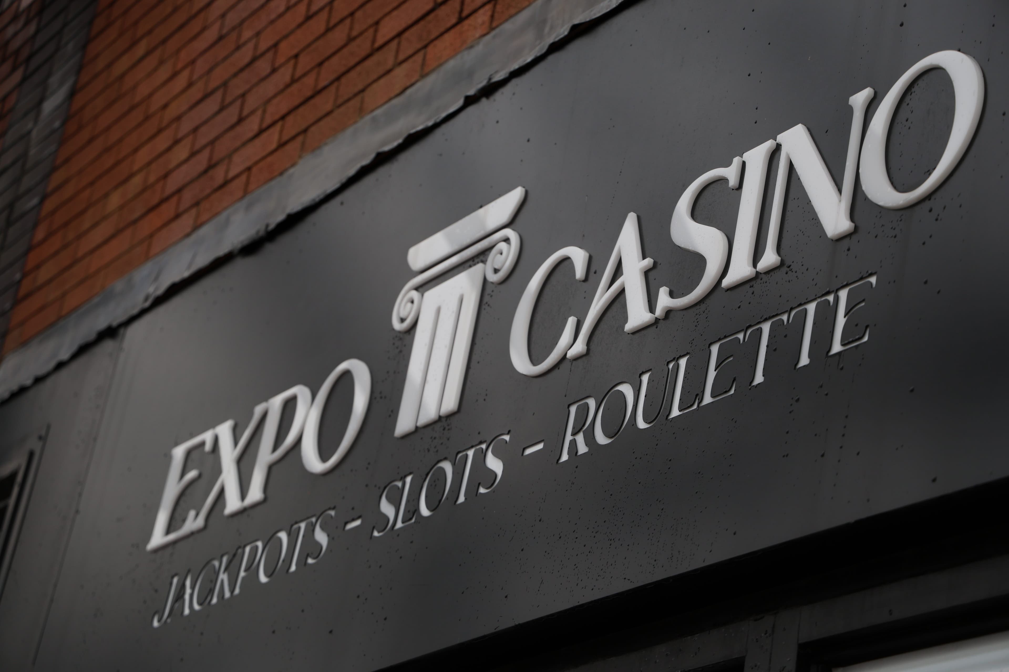 Expo Casino signage close-up