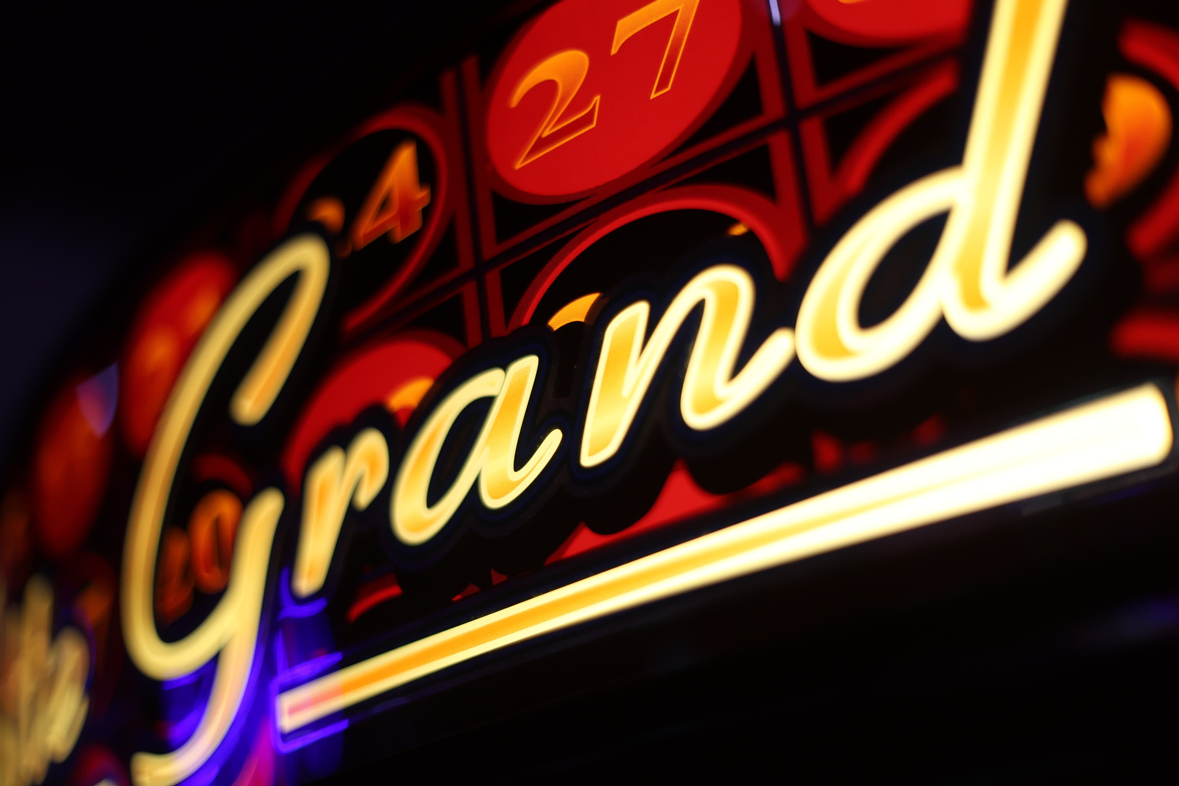Grand neon sign