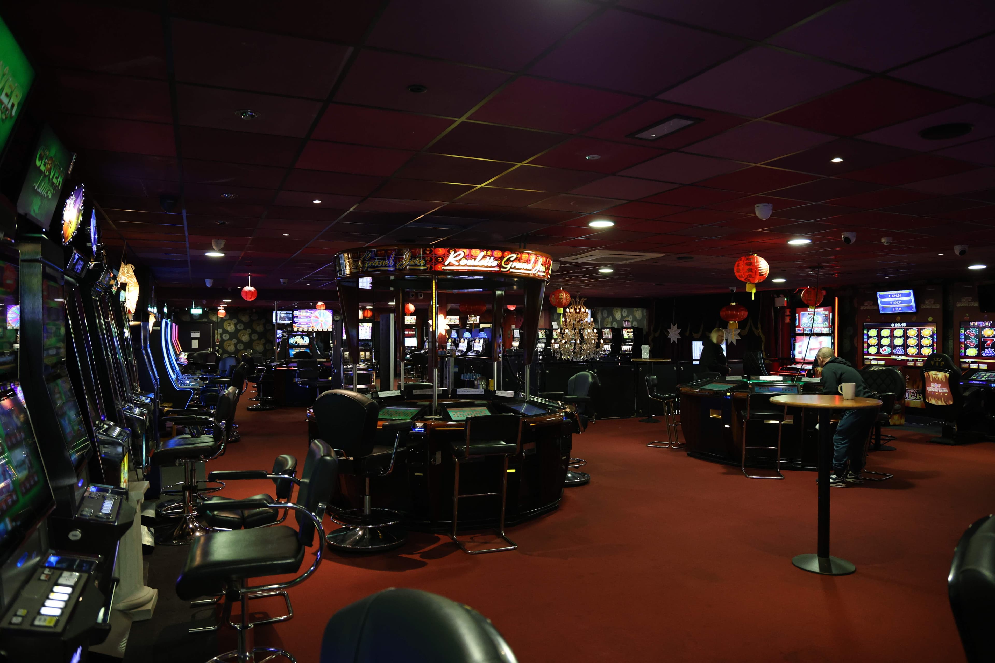 Wide casino floor view